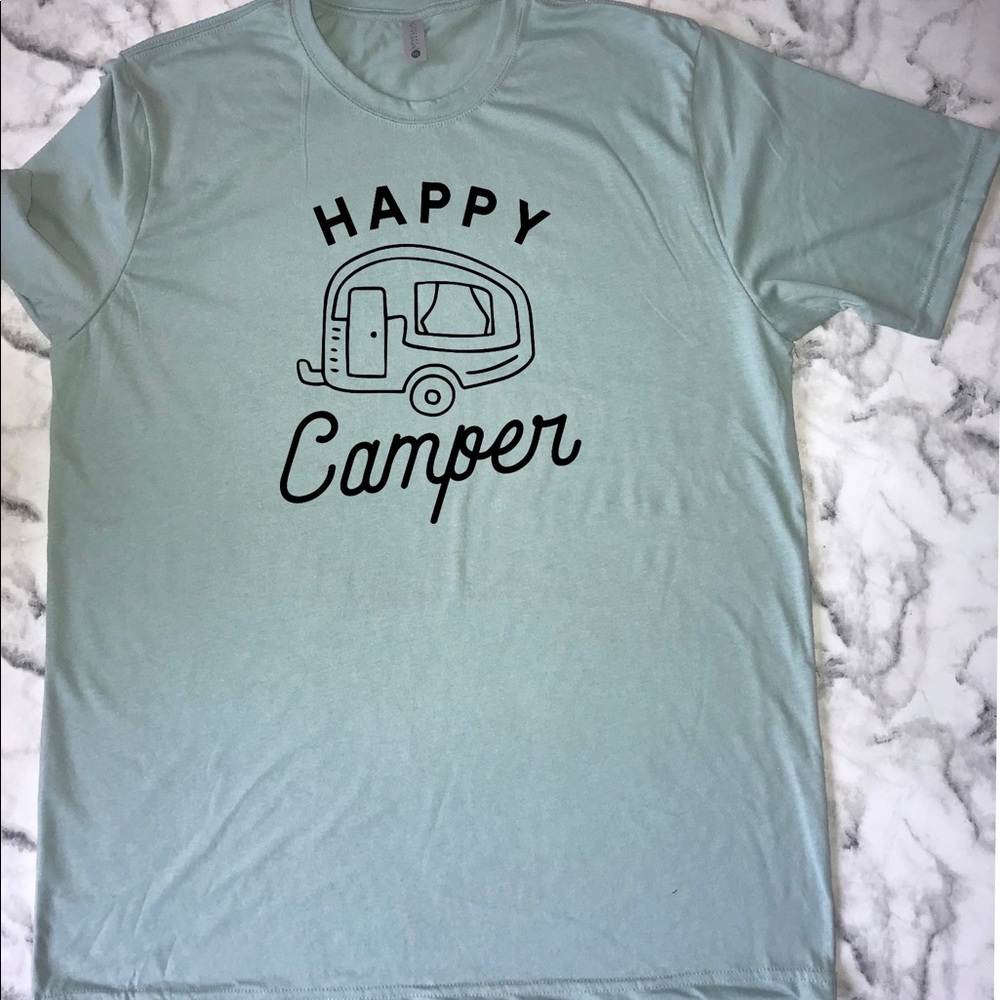 Happy camper shirt. New